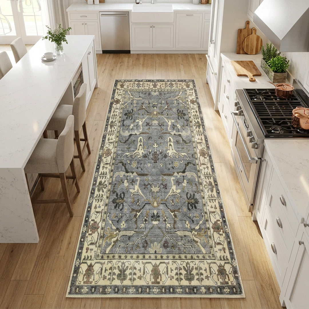Muddy Carpet Duskfall Washable Area Rugs for Living Room, Bedroom & Dining Room – Modern Soft Low Pile Non Slip Carpet – Pet Friendly Waterproof Foldable Rugs for Home
