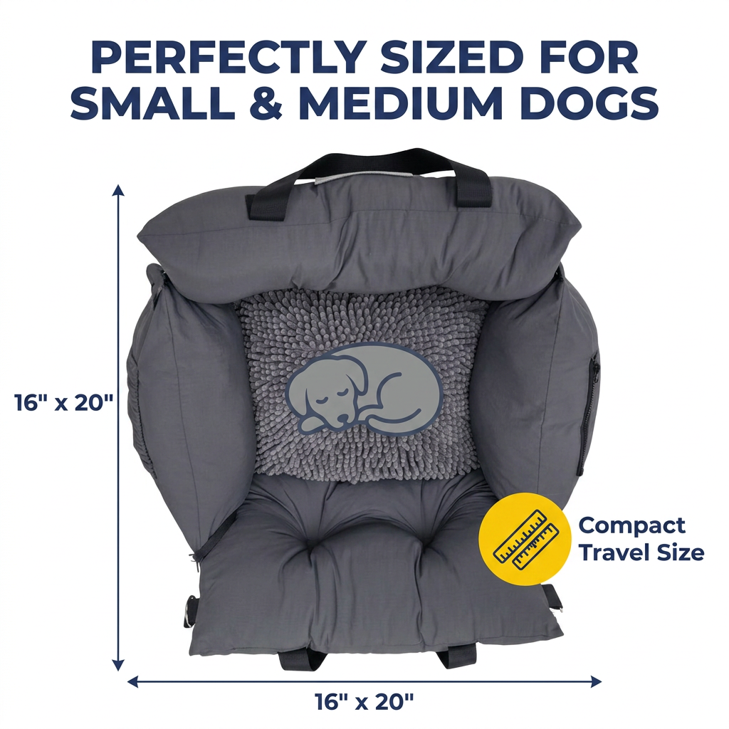 Muddy Mat® Cloud K-9 Bed – Travel Dog Bed - 16" x 20"