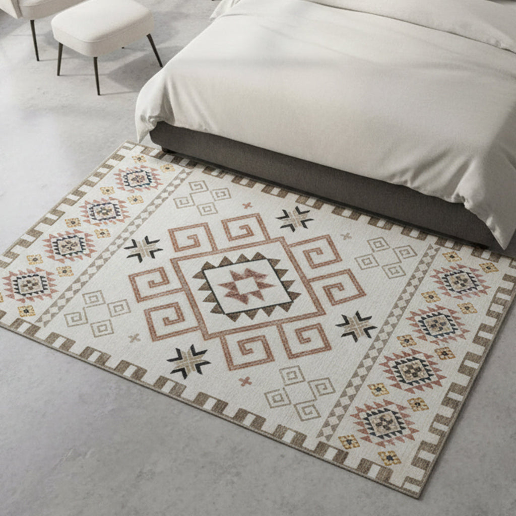 Muddy Carpet Sedona Washable Area Rugs for Living Room, Bedroom & Dining Room – Modern Soft Low Pile Non Slip Carpet – Pet Friendly Waterproof Foldable Rugs for Home
