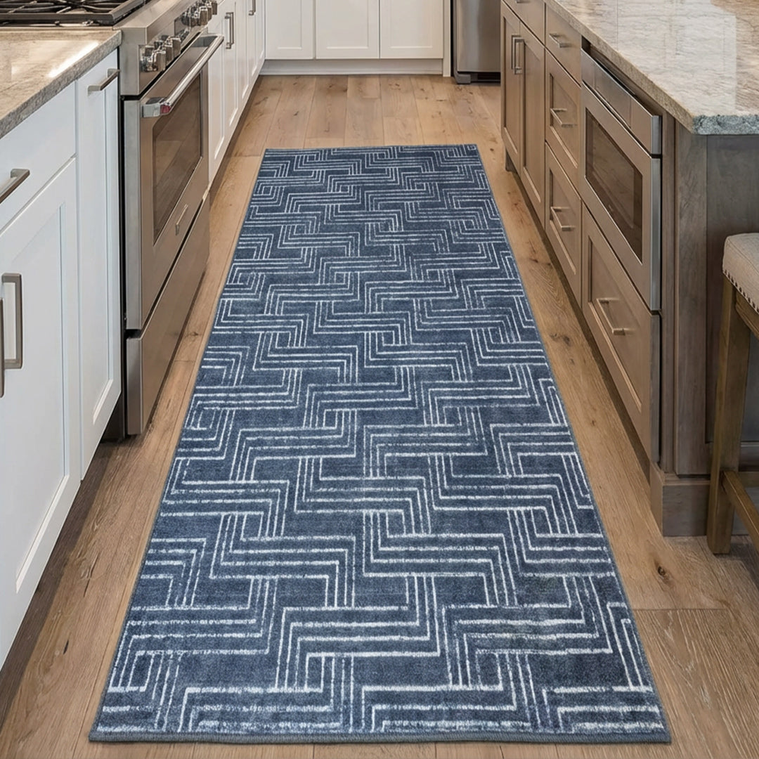 Muddy Carpet Cipher Washable Area Rugs for Living Room, Bedroom & Dining Room – Modern Soft Low Pile Non Slip Carpet – Pet Friendly Waterproof Foldable Rugs for Home