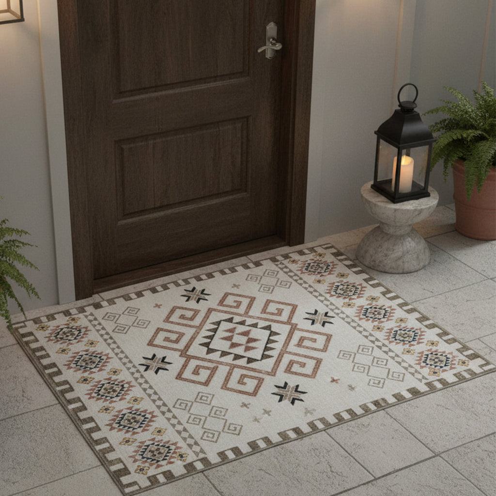 Muddy Carpet Sedona Washable Area Rugs for Living Room, Bedroom & Dining Room – Modern Soft Low Pile Non Slip Carpet – Pet Friendly Waterproof Foldable Rugs for Home