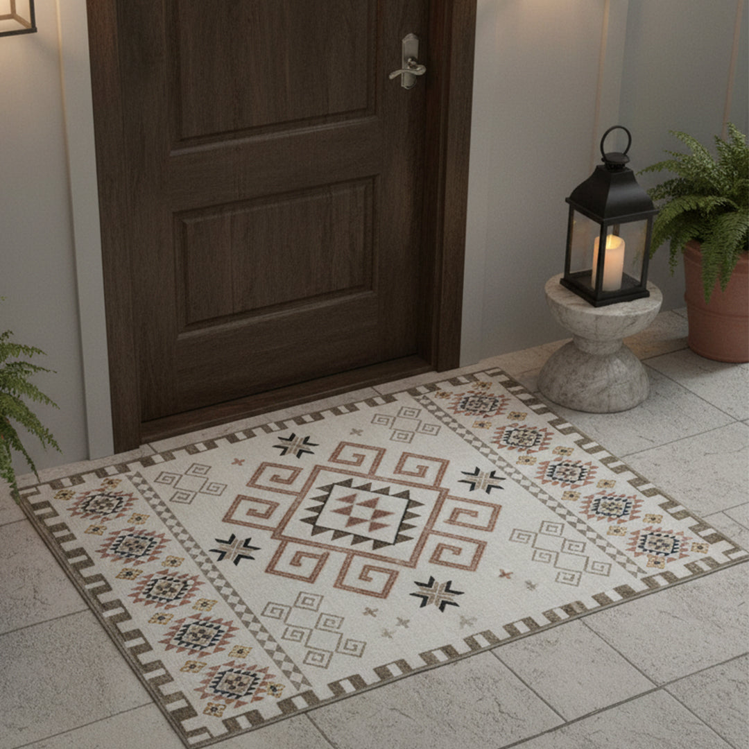 Muddy Carpet Sedona Washable Area Rugs for Living Room, Bedroom & Dining Room – Modern Soft Low Pile Non Slip Carpet – Pet Friendly Waterproof Foldable Rugs for Home