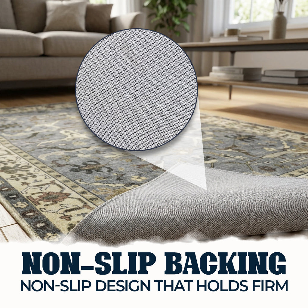 Muddy Carpet Duskfall Washable Area Rugs for Living Room, Bedroom & Dining Room – Modern Soft Low Pile Non Slip Carpet – Pet Friendly Waterproof Foldable Rugs for Home