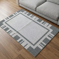 Muddy Carpet Trellis Washable Area Rugs for Living Room, Bedroom & Dining Room – Modern Soft Low Pile Non Slip Carpet – Pet Friendly Waterproof Foldable Rugs for Home