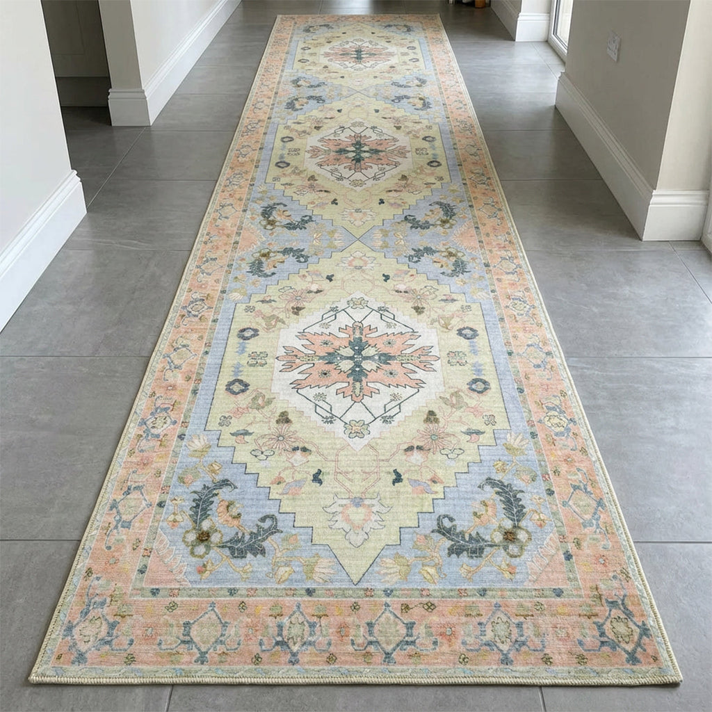 Muddy Carpet Sorrento Washable Area Rugs for Living Room, Bedroom & Dining Room – Modern Soft Low Pile Non Slip Carpet – Pet Friendly Waterproof Foldable Rugs for Home