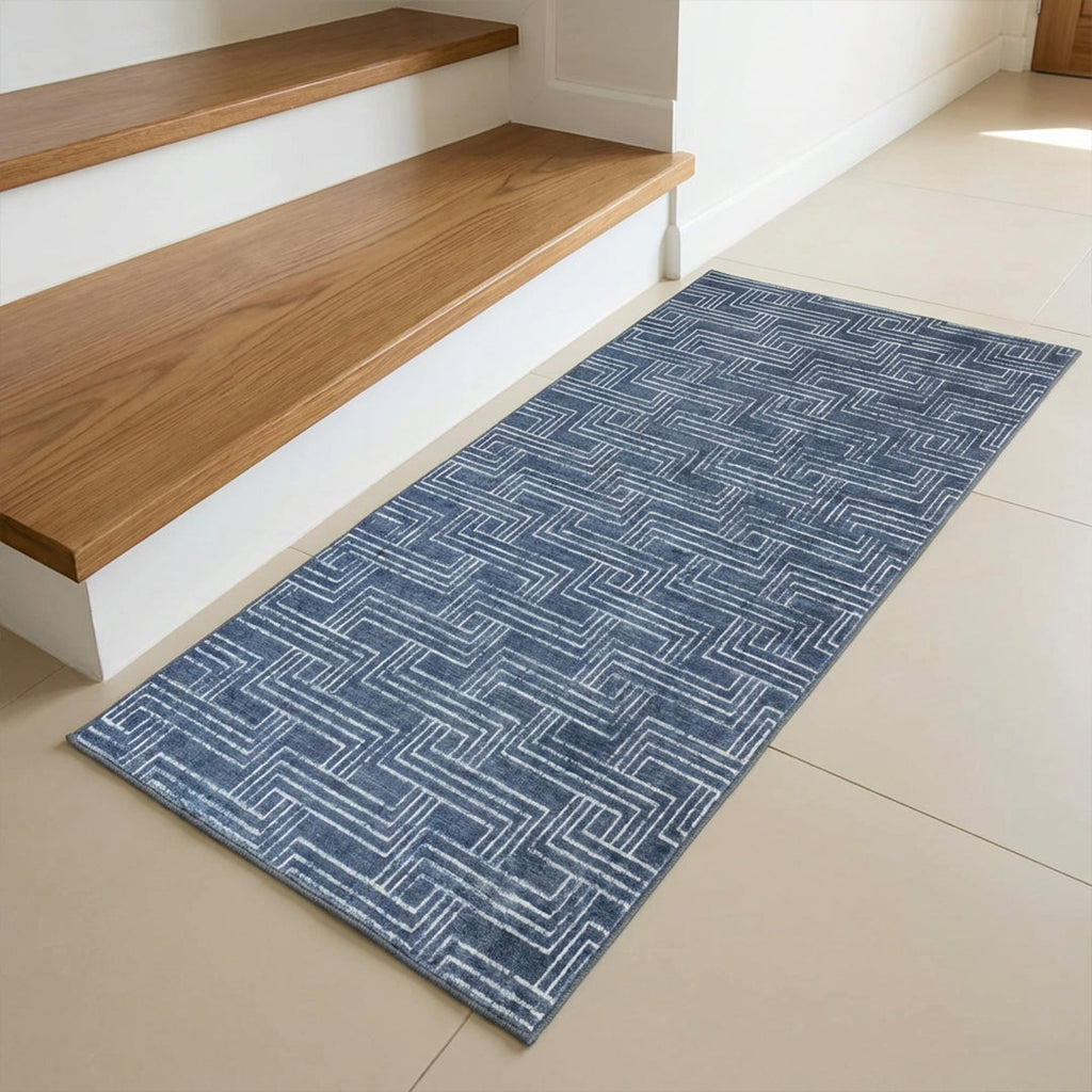 Muddy Carpet Cipher Washable Area Rugs for Living Room, Bedroom & Dining Room – Modern Soft Low Pile Non Slip Carpet – Pet Friendly Waterproof Foldable Rugs for Home