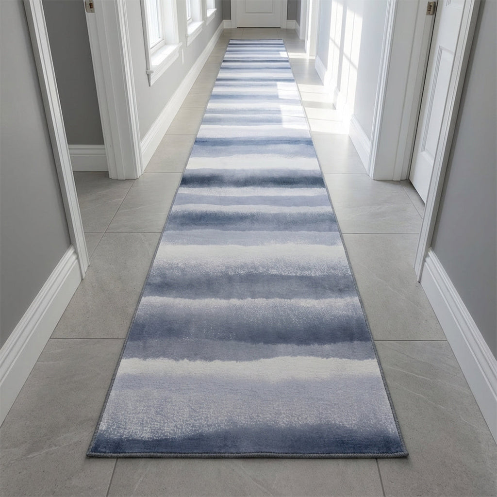 Muddy Carpet Mist Washable Area Rugs for Living Room, Bedroom & Dining Room – Modern Soft Low Pile Non Slip Carpet – Pet Friendly Waterproof Foldable Rugs for Home