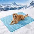 Muddy Mat® Self-Cooling Dog Mat, Ice Silk Cooling Pad for Dogs & Cats, No Water or Electricity Needed, Easy to Clean Non-Slip Summer Pet Mat for Indoor & Outdoor, Sofa, Crate & Car