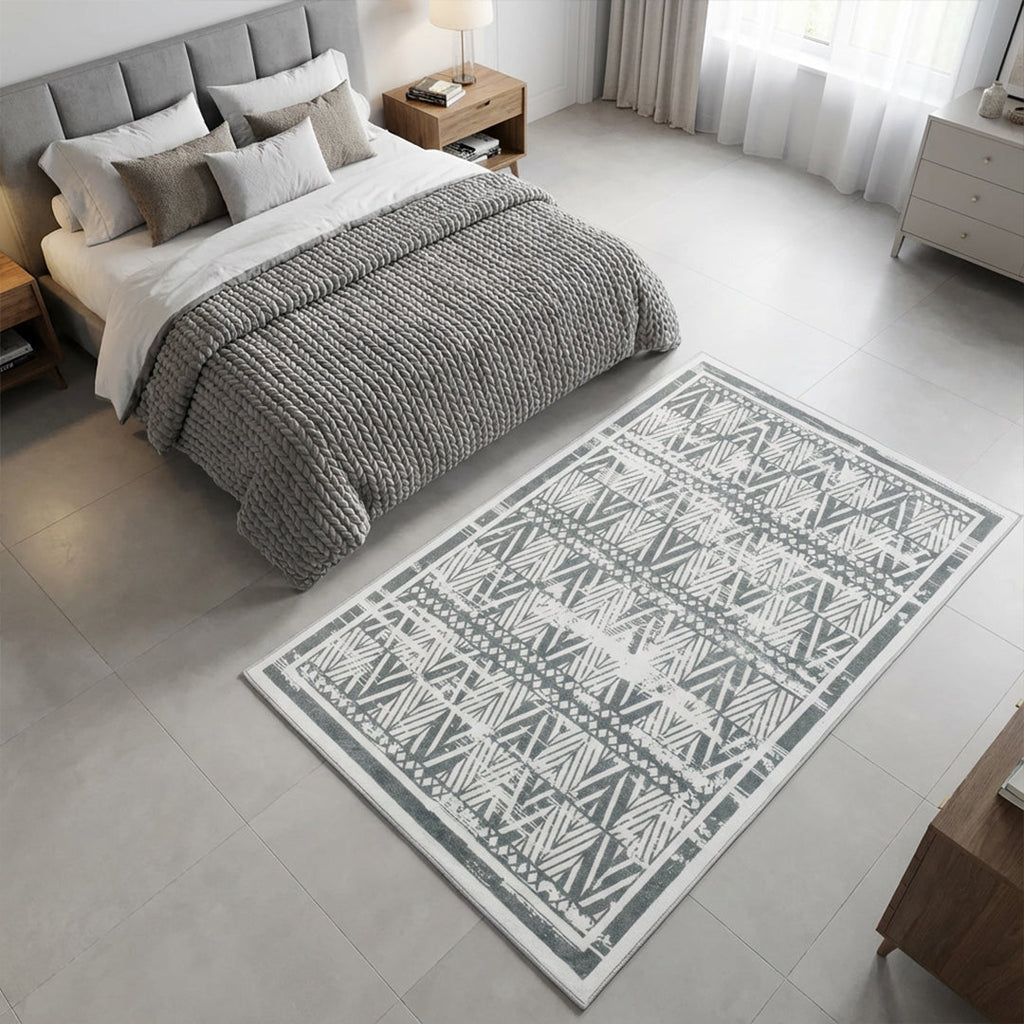 Muddy Carpet Zenith Washable Area Rugs for Living Room, Bedroom & Dining Room – Modern Soft Low Pile Non Slip Carpet – Pet Friendly Waterproof Foldable Rugs for Home