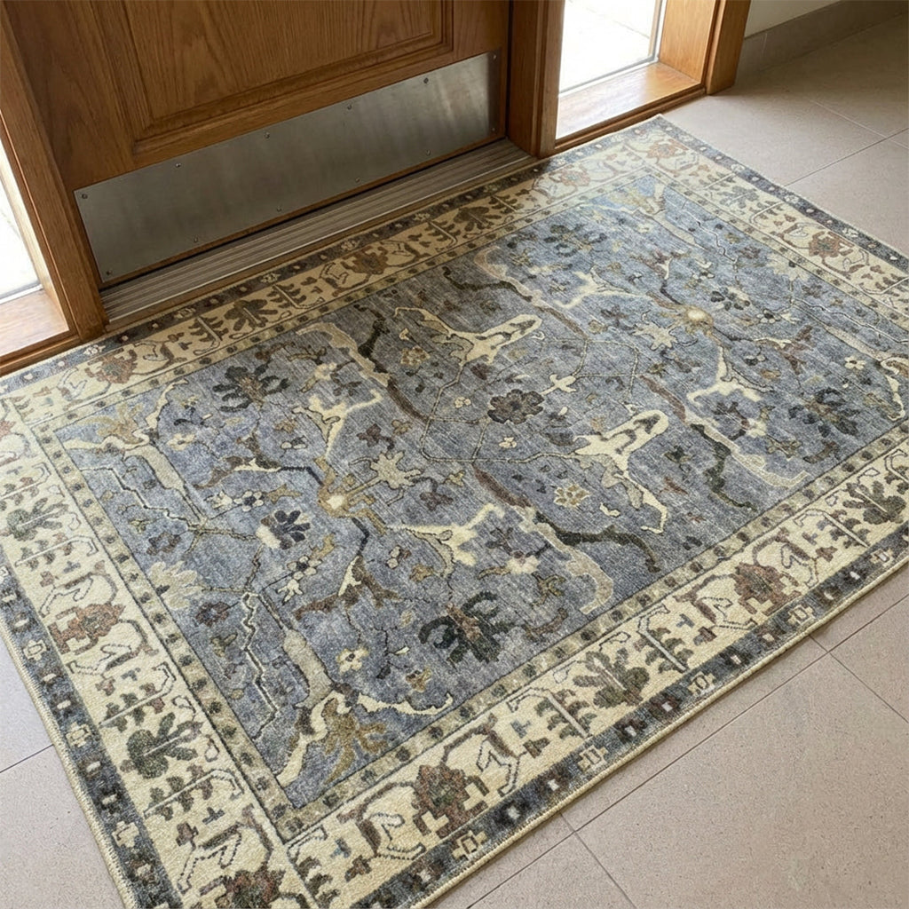 Muddy Carpet Duskfall Washable Area Rugs for Living Room, Bedroom & Dining Room – Modern Soft Low Pile Non Slip Carpet – Pet Friendly Waterproof Foldable Rugs for Home