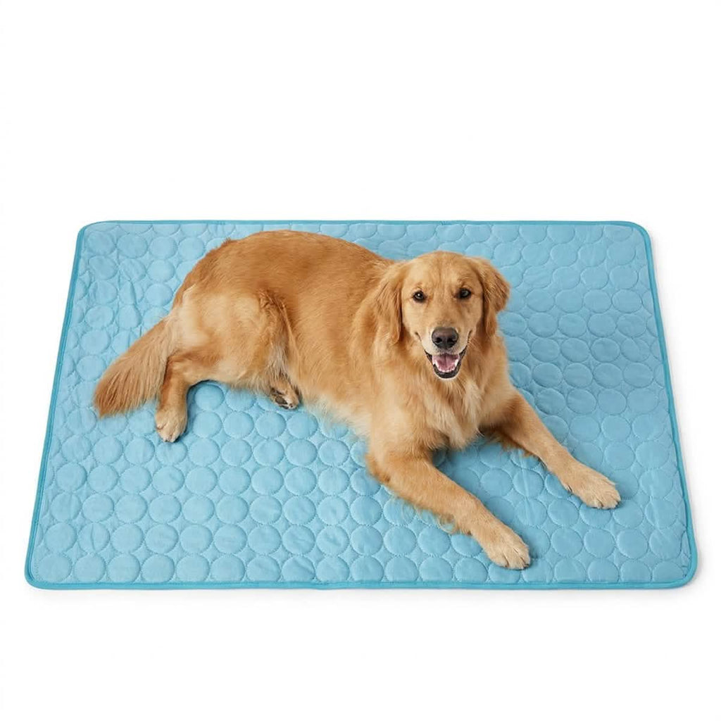 Muddy Mat® Self-Cooling Dog Mat, Ice Silk Cooling Pad for Dogs & Cats, No Water or Electricity Needed, Easy to Clean Non-Slip Summer Pet Mat for Indoor & Outdoor, Sofa, Crate & Car