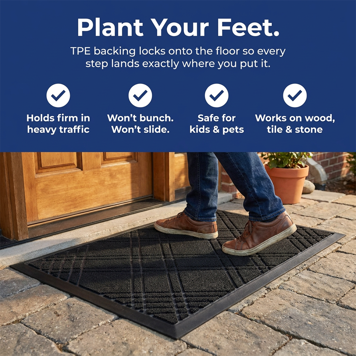 Muddy Mat® Printed Meshy Mat – The Best Dog Outdoor Mat for Muddy Paws