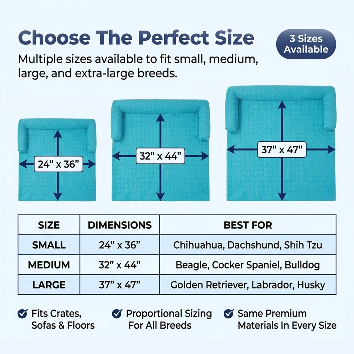 Muddy Mat® Ice Silk Cooling Dog Bed with Orthopedic Memory Foam & Bolster Rim, Self-Cooling Breathable Pet Sofa Bed, Extra-Wide Sofa Protection, Non-Slip, Detachable & Machine Washable