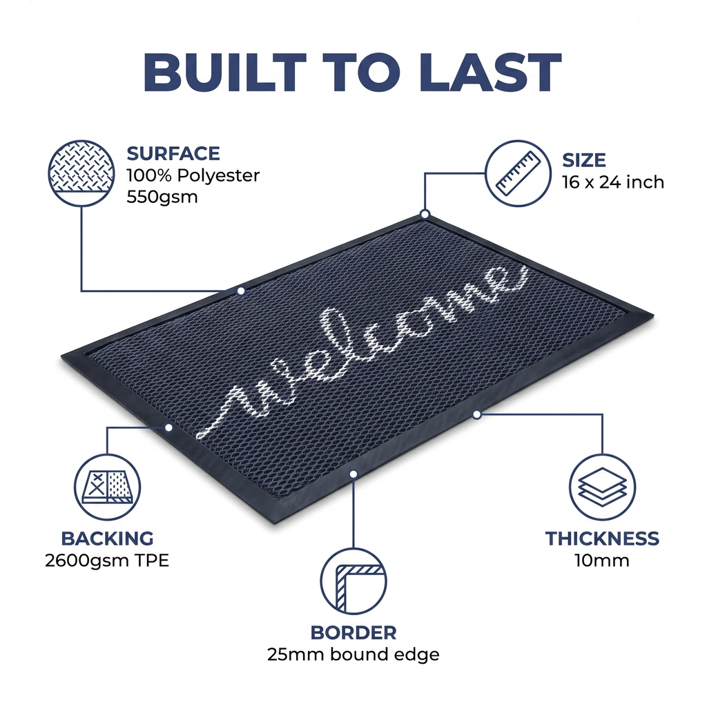 Muddy Mat® Printed Meshy Mat – The Best Dog Outdoor Mat for Muddy Paws