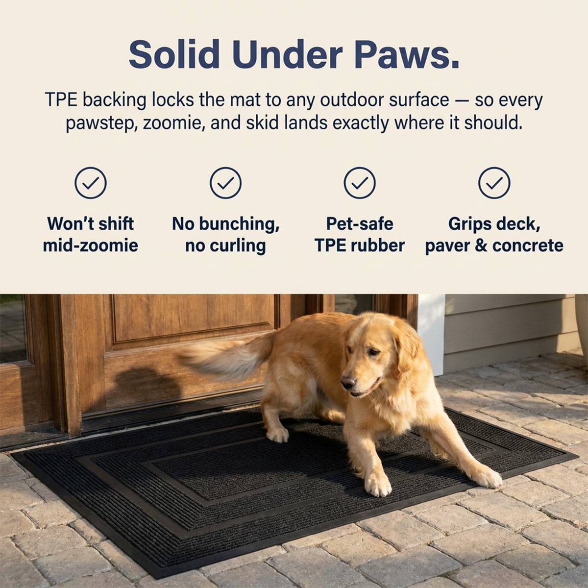 Muddy Mat® Printed Meshy Mat – The Best Dog Outdoor Mat for Muddy Paws
