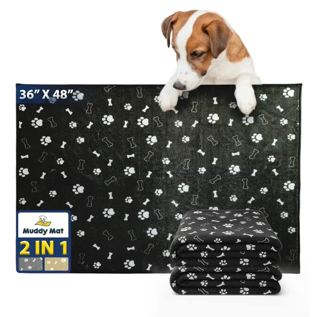 Muddy Mat® Washable Pee Pads for Dogs, Super Absorbent Reusable Puppy Pads–100% Waterproof Pee & Potty Training Pads for Pets, Non-Slip Dog Pads for Crates, Playpens and Floors