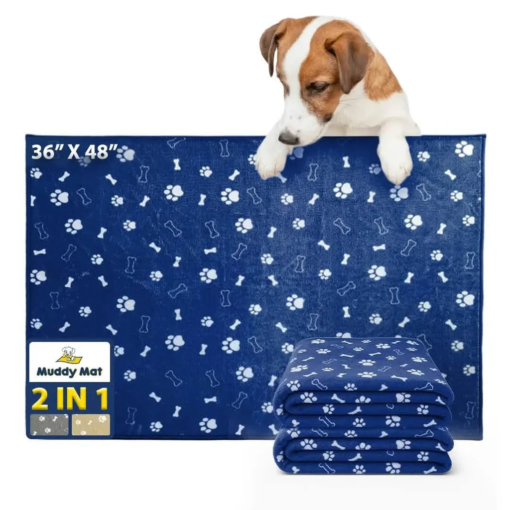 Muddy Mat® Washable Pee Pads for Dogs, Super Absorbent Reusable Puppy Pads–100% Waterproof Pee & Potty Training Pads for Pets, Non-Slip Dog Pads for Crates, Playpens and Floors