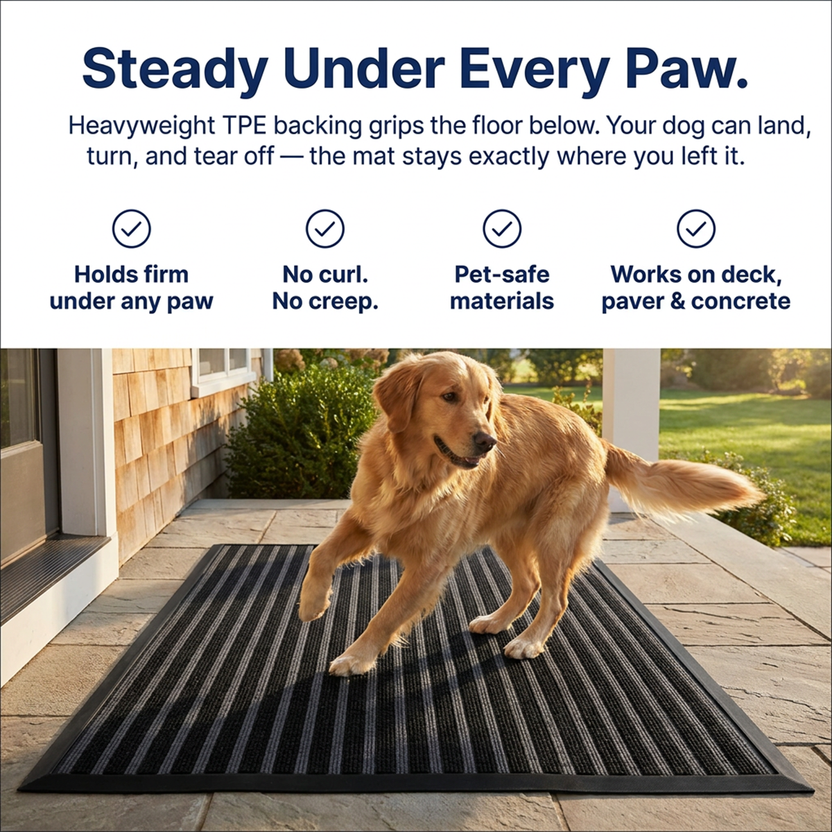 Muddy Mat® Printed Meshy Mat – The Best Dog Outdoor Mat for Muddy Paws