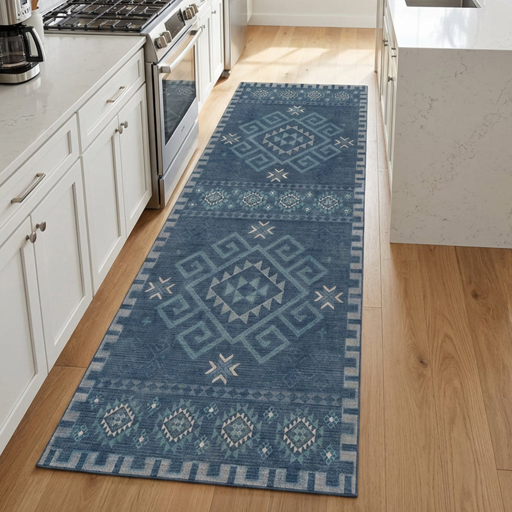 Muddy Carpet Mesa Washable Area Rugs for Living Room, Bedroom & Dining Room – Modern Soft Low Pile Non Slip Carpet – Pet Friendly Waterproof Foldable Rugs for Home