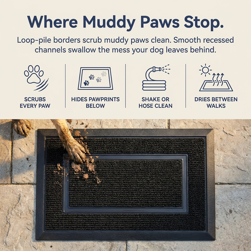 Muddy Mat® Printed Meshy Mat – The Best Dog Outdoor Mat for Muddy Paws