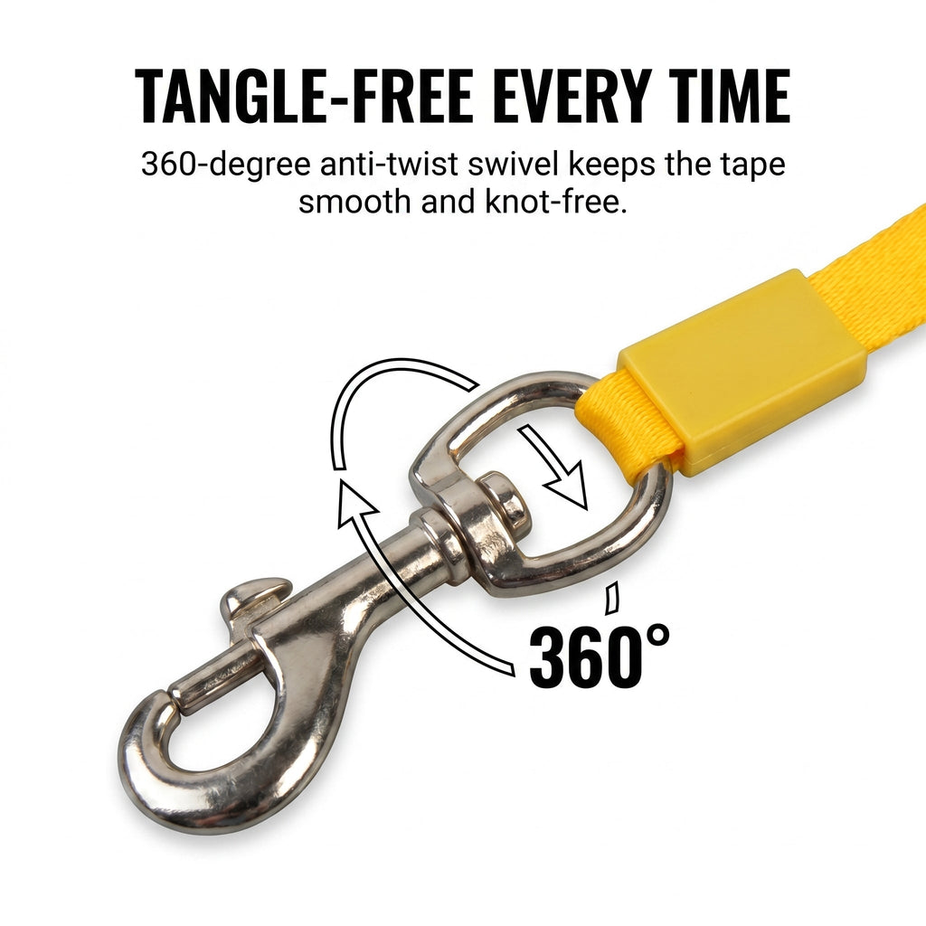 Muddy Mat® Retractable Dog Leash – 16 ft Heavy Duty Tape Leash for Small & Medium Dogs up to 44 lbs | One-Button Brake, 360° Tangle-Free | Ergonomic Grip