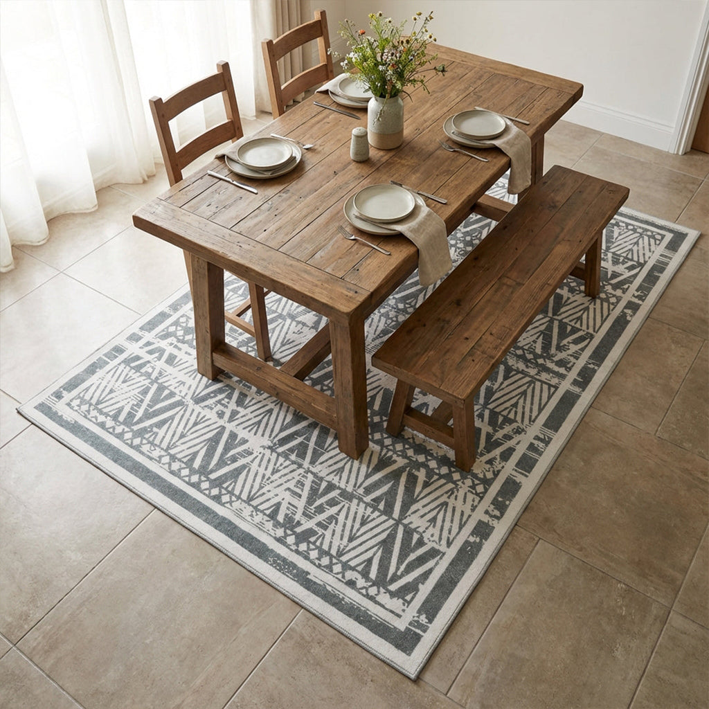 Muddy Carpet Zenith Washable Area Rugs for Living Room, Bedroom & Dining Room – Modern Soft Low Pile Non Slip Carpet – Pet Friendly Waterproof Foldable Rugs for Home