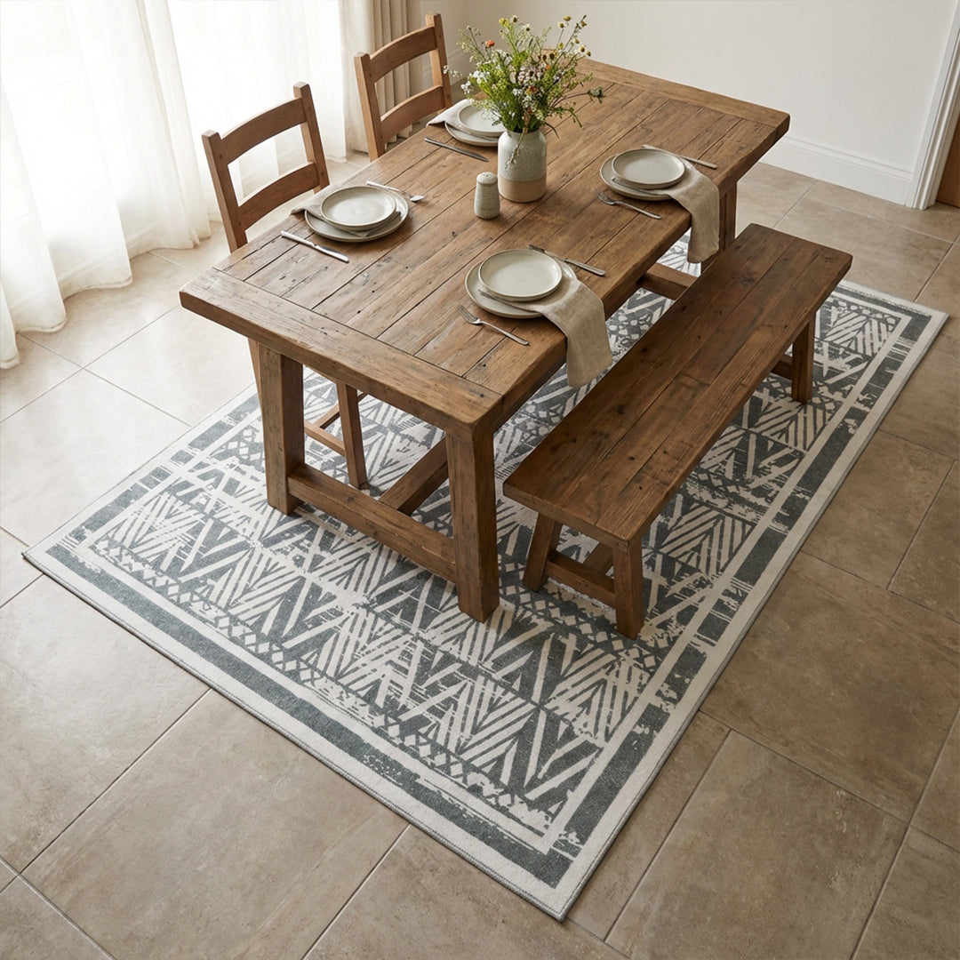 Muddy Carpet Zenith Washable Area Rugs for Living Room, Bedroom & Dining Room – Modern Soft Low Pile Non Slip Carpet – Pet Friendly Waterproof Foldable Rugs for Home