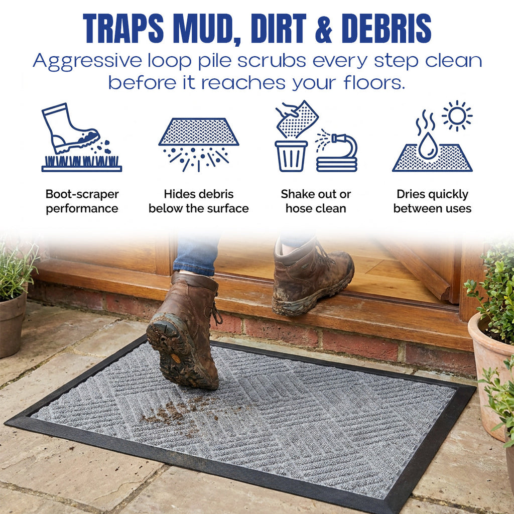 Muddy Mat® Printed Meshy Mat – The Best Dog Outdoor Mat for Muddy Paws
