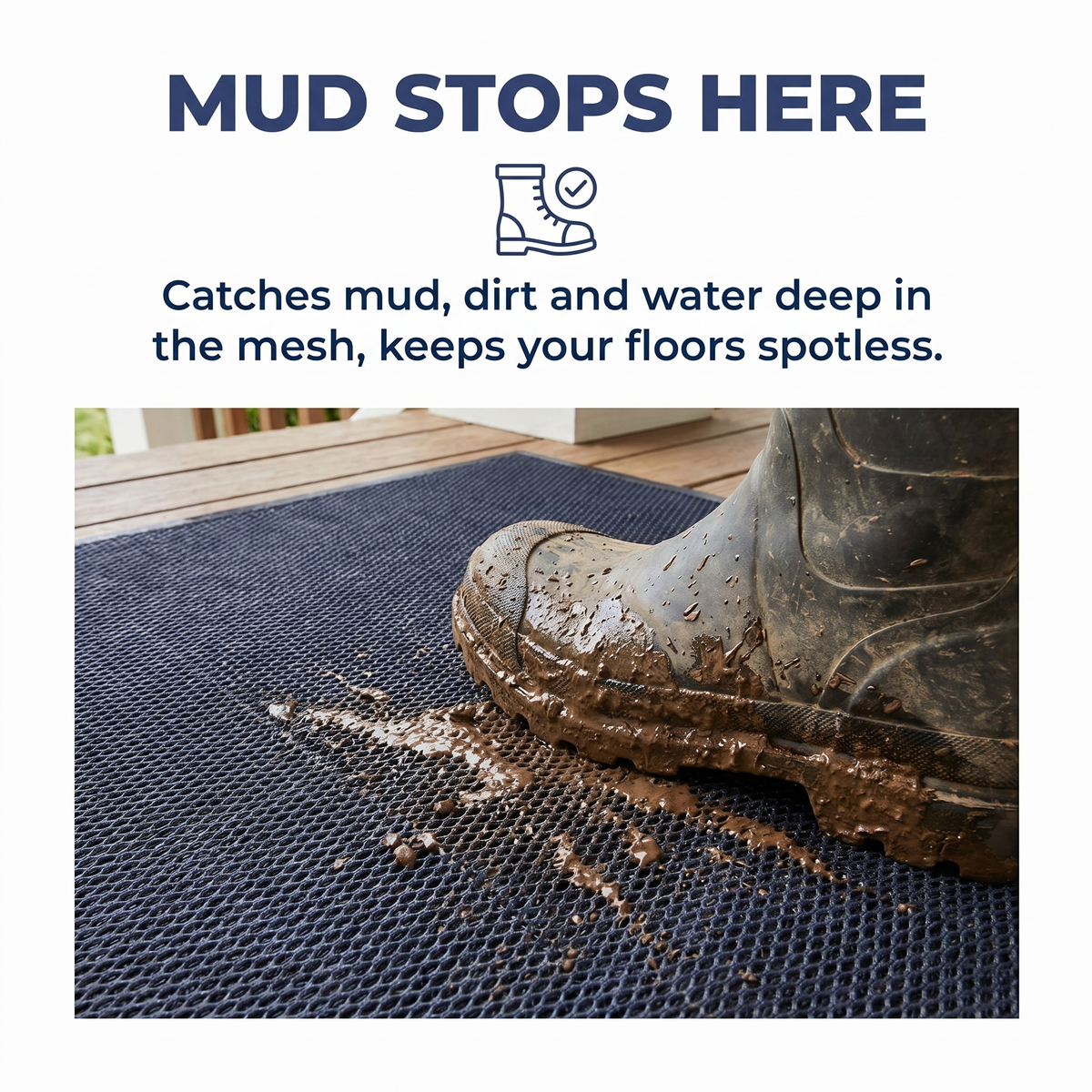 Muddy Mat® Printed Meshy Mat – The Best Dog Outdoor Mat for Muddy Paws