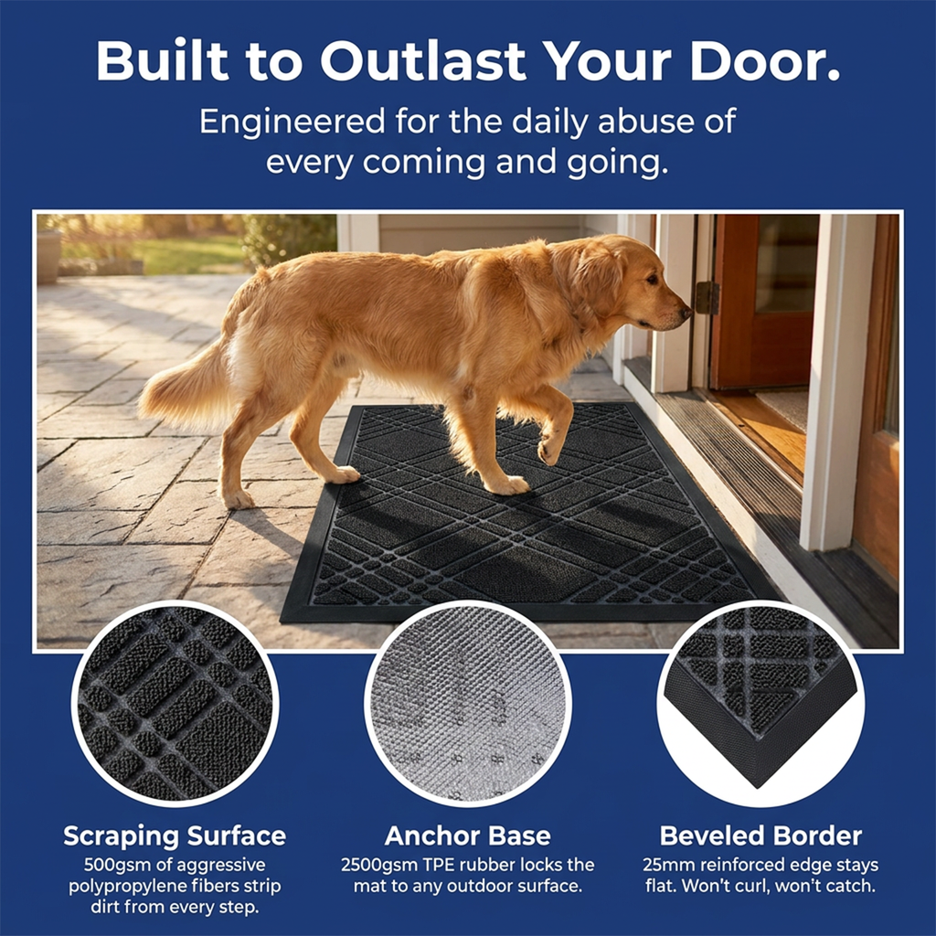 Muddy Mat® Printed Meshy Mat – The Best Dog Outdoor Mat for Muddy Paws