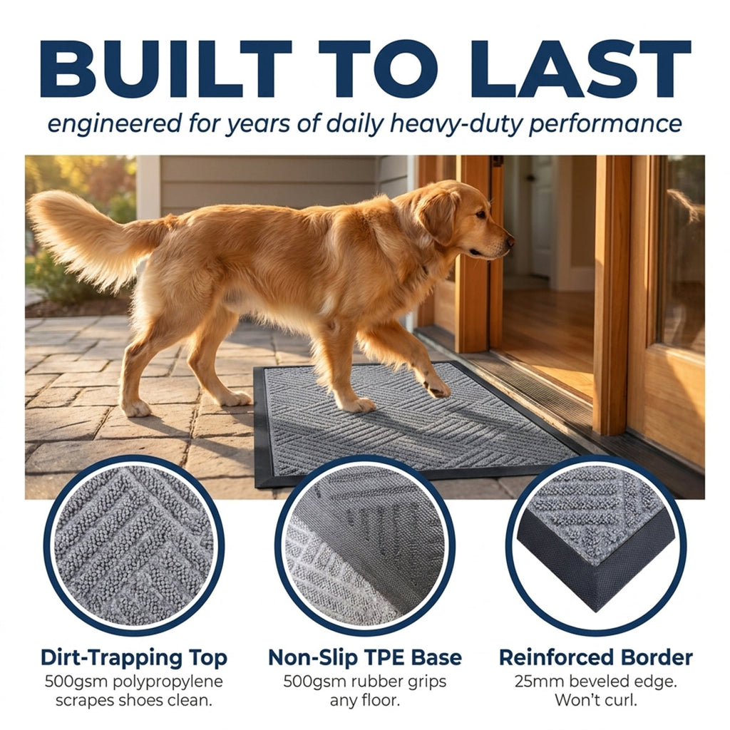 Muddy Mat® Printed Meshy Mat – The Best Dog Outdoor Mat for Muddy Paws