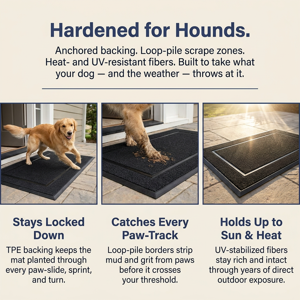 Muddy Mat® Printed Meshy Mat – The Best Dog Outdoor Mat for Muddy Paws