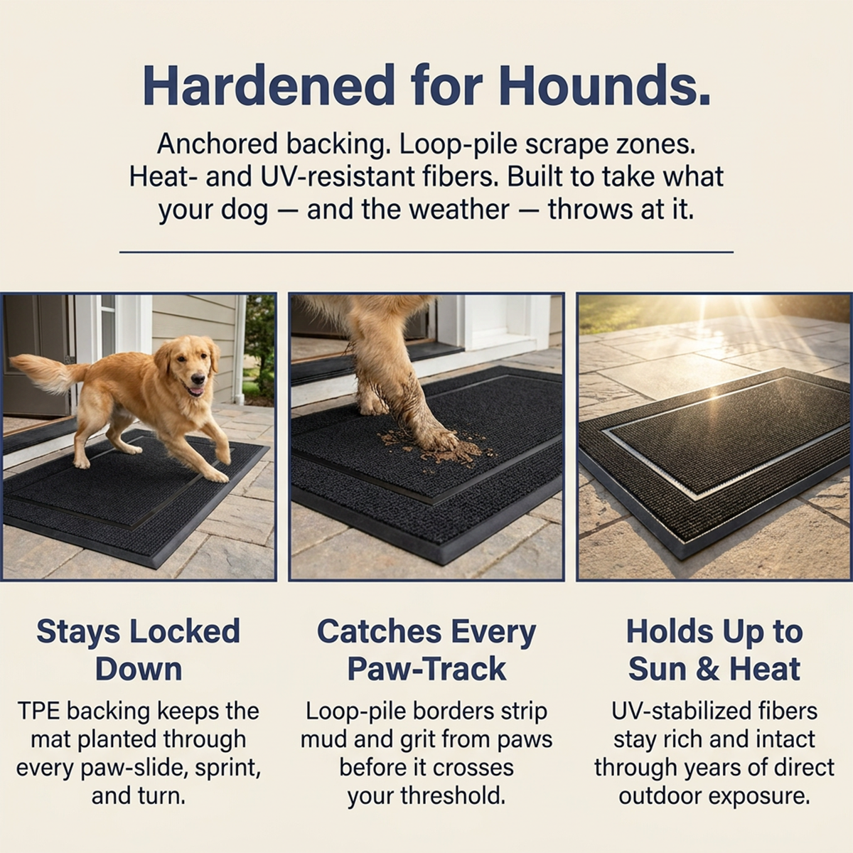 Muddy Mat® Printed Meshy Mat – The Best Dog Outdoor Mat for Muddy Paws