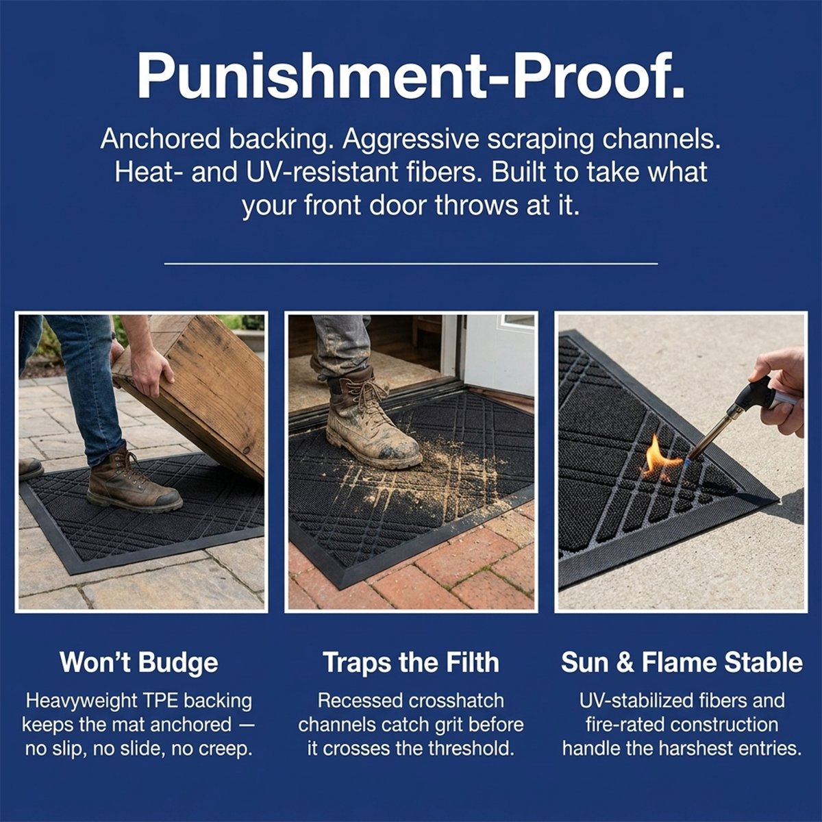 Muddy Mat® Printed Meshy Mat – The Best Dog Outdoor Mat for Muddy Paws