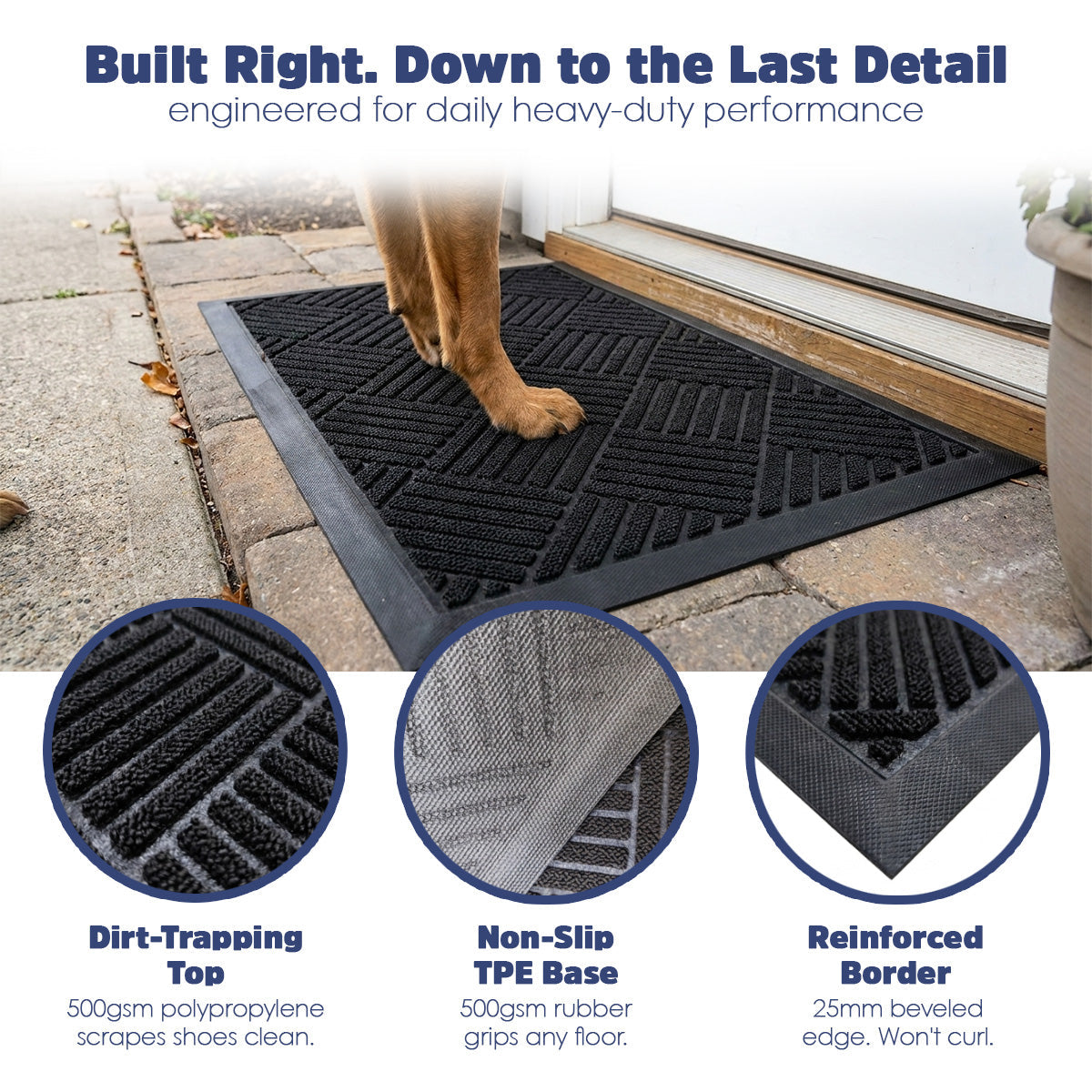 Muddy Mat® Printed Meshy Mat – The Best Dog Outdoor Mat for Muddy Paws