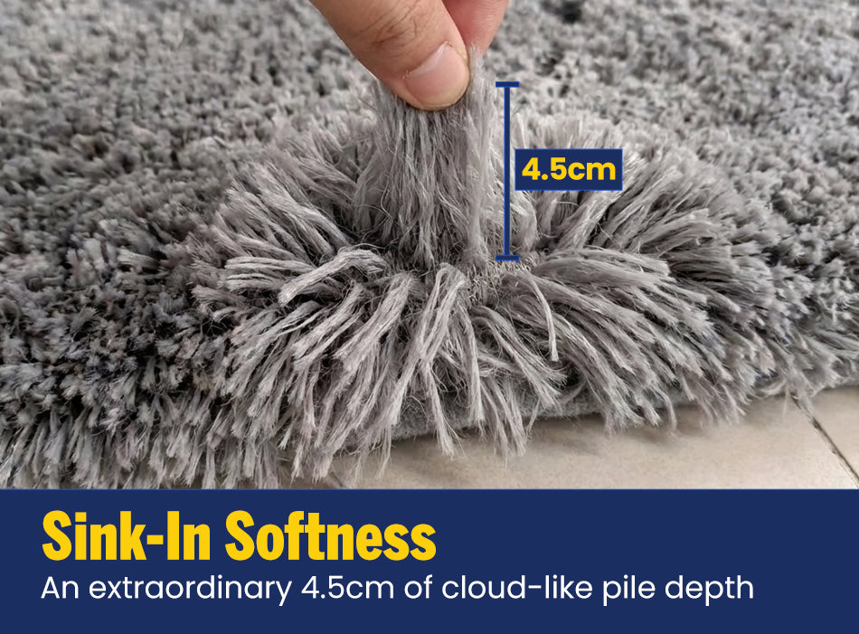 Muddy Mat® Fluffy Bathroom Rug, Soft Absorbent Microfiber Bath Mat, Non Slip, Quick Dry, Machine Washable for Bathroom Floor, Tub, Shower, Toilet and Sink