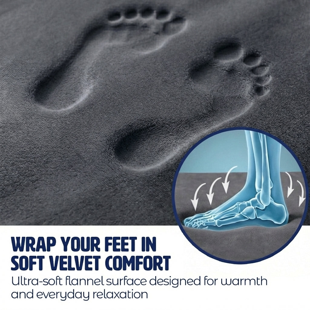 Muddy Mat® Memory Foam Bath Mat Set 2 Piece – Velvet Soft Non Slip Bathroom Rugs Set, Thick Absorbent Washable Bath Mats for Bathroom Floor and Shower, 20"x30" + 20"x20" U-Shaped