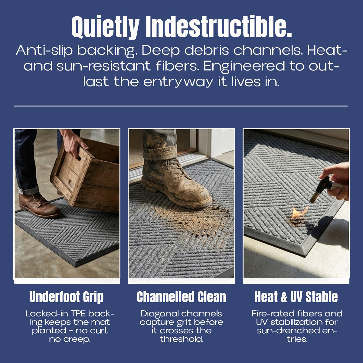Muddy Mat® Printed Meshy Mat – The Best Dog Outdoor Mat for Muddy Paws