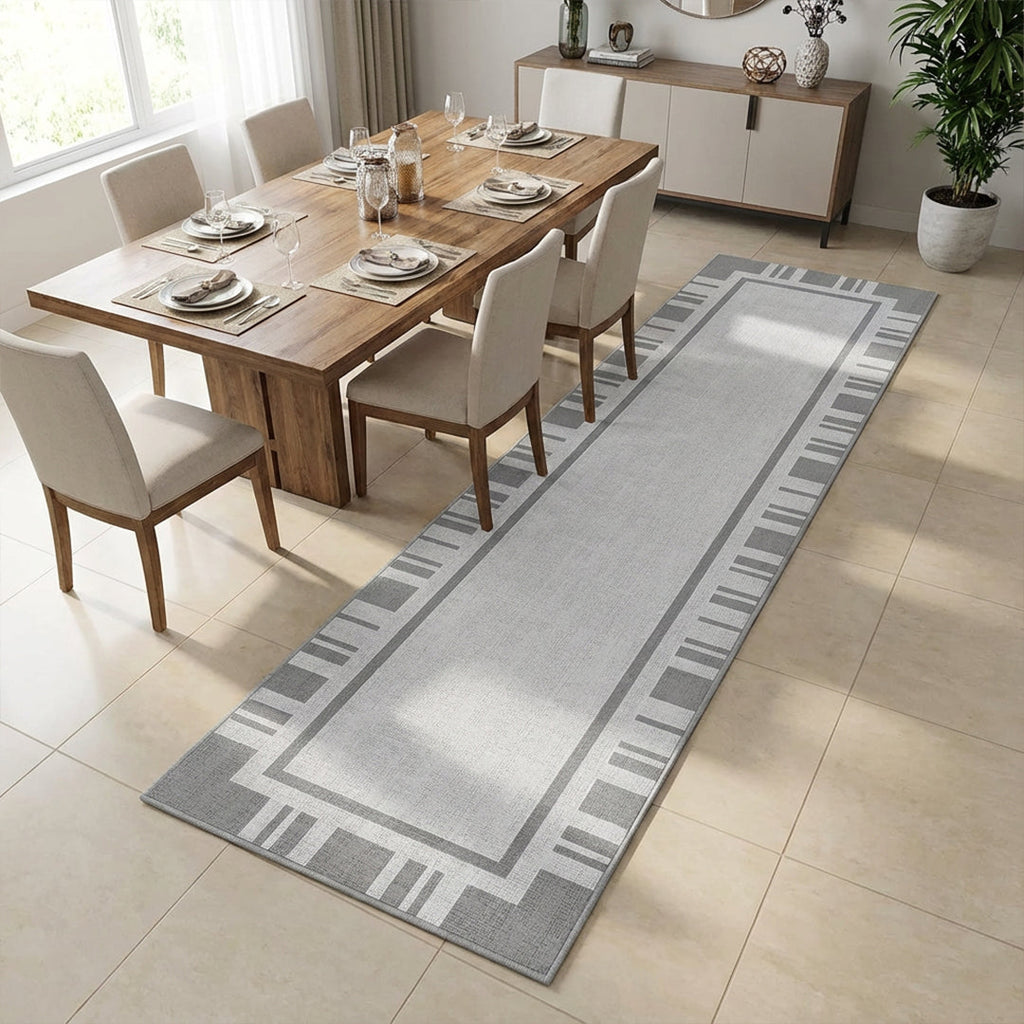 Muddy Carpet Trellis Washable Area Rugs for Living Room, Bedroom & Dining Room – Modern Soft Low Pile Non Slip Carpet – Pet Friendly Waterproof Foldable Rugs for Home