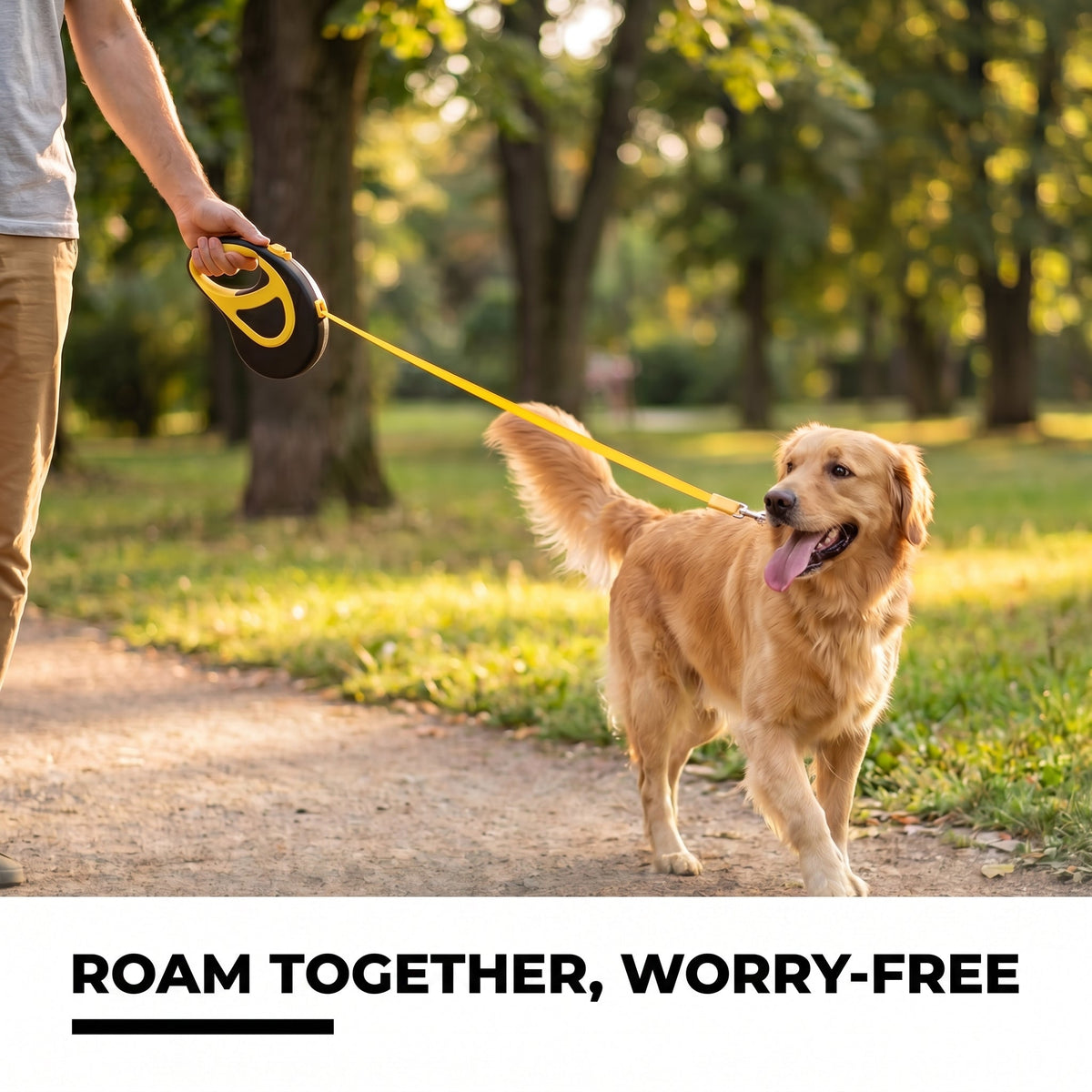 Muddy Mat® Retractable Dog Leash – 16 ft Heavy Duty Tape Leash for Small & Medium Dogs up to 44 lbs | One-Button Brake, 360° Tangle-Free | Ergonomic Grip