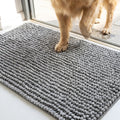 Muddy Mat® TrapMax Dual Tone Indoor Dog Door Mat & Bathroom Rugs – Non Slip Chenille Entryway Rug for Muddy Paws, Super Absorbent Washable Front Door Mat, Quick Dry Bath Mat