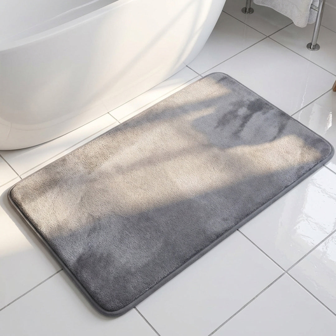 Muddy Mat® Memory Foam Bath Mat – Velvet Soft Non Slip Bathroom Rugs, Thick Absorbent Bath Rugs, Washable Bath Mat for Bathroom Floor and Shower