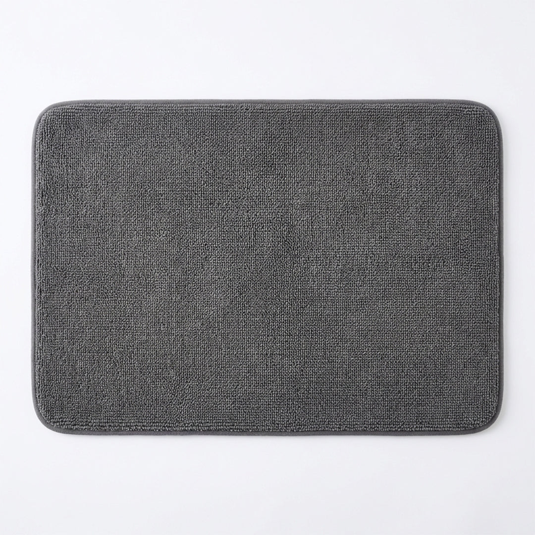 Muddy Mat® CloudStep Bathroom Rugs, Non Slip Bath Mats for Bathroom, Super Absorbent Memory Foam Chenille, Quick Dry Machine Washable Thick Toilet Rug for Shower Tub and Floor