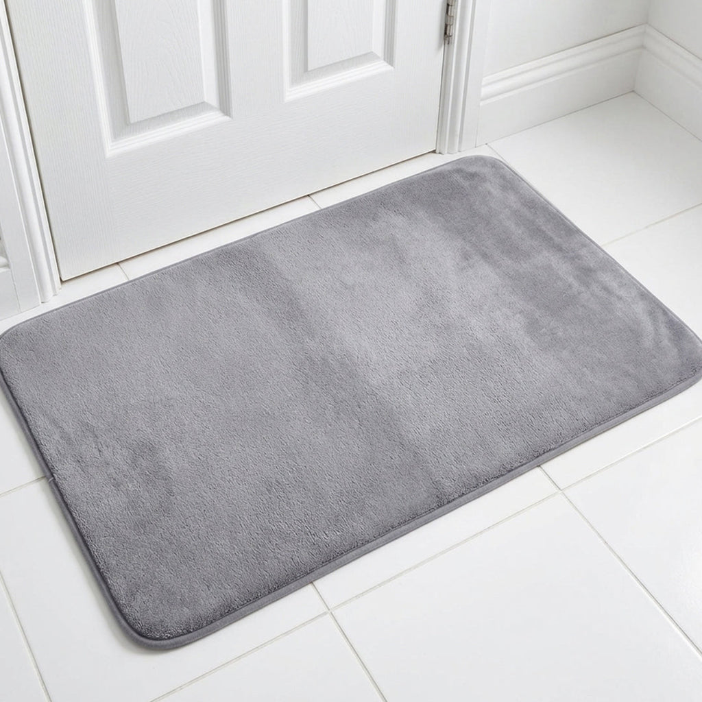 Muddy Mat® Memory Foam Bath Mat – Velvet Soft Non Slip Bathroom Rugs, Thick Absorbent Bath Rugs, Washable Bath Mat for Bathroom Floor and Shower