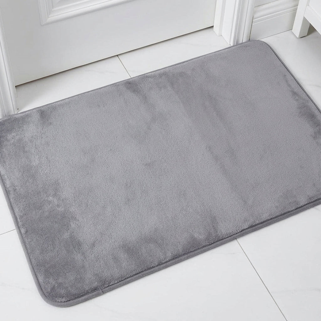 Muddy Mat® Memory Foam Bath Mat – Velvet Soft Non Slip Bathroom Rugs, Thick Absorbent Bath Rugs, Washable Bath Mat for Bathroom Floor and Shower