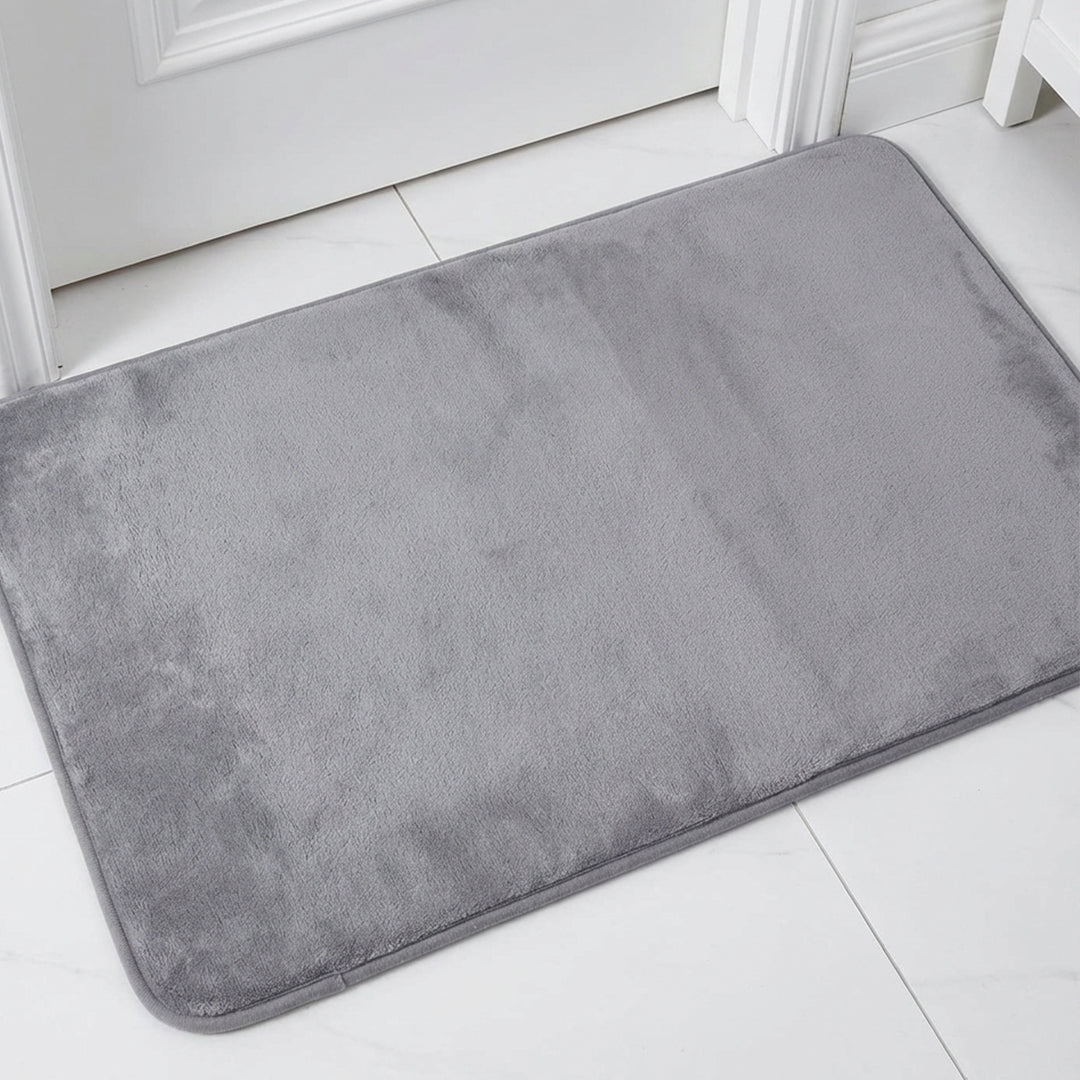 Muddy Mat® Memory Foam Bath Mat – Velvet Soft Non Slip Bathroom Rugs, Thick Absorbent Bath Rugs, Washable Bath Mat for Bathroom Floor and Shower