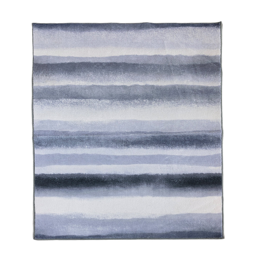 Muddy Carpet Mist Washable Area Rugs for Living Room, Bedroom & Dining Room – Modern Soft Low Pile Non Slip Carpet – Pet Friendly Waterproof Foldable Rugs for Home
