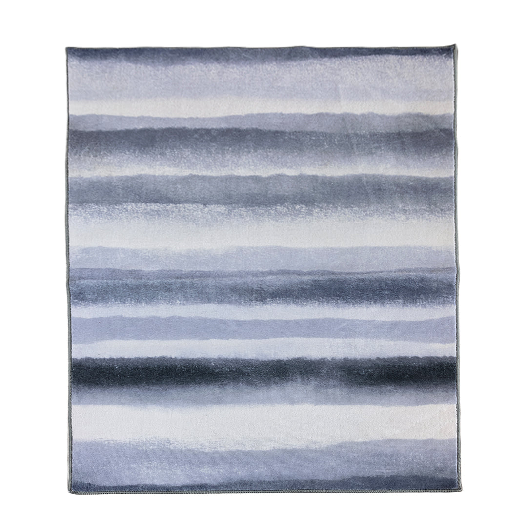 Muddy Carpet Mist Washable Area Rugs for Living Room, Bedroom & Dining Room – Modern Soft Low Pile Non Slip Carpet – Pet Friendly Waterproof Foldable Rugs for Home