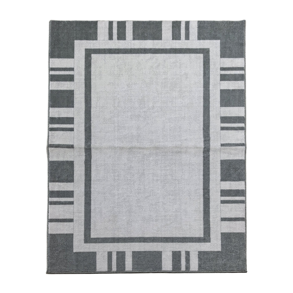 Muddy Carpet Trellis Washable Area Rugs for Living Room, Bedroom & Dining Room – Modern Soft Low Pile Non Slip Carpet – Pet Friendly Waterproof Foldable Rugs for Home