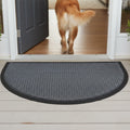 Muddy Mat® Semi-Circle Meshy Door Mat Heavy-Duty Quick-Dry Floor Mat, Sand & Dirt Trapper for Indoor & Outdoor, Ideal for Entrance, Patios & Garages, Low-Profile, Non-Slip, Washable, Mudroom